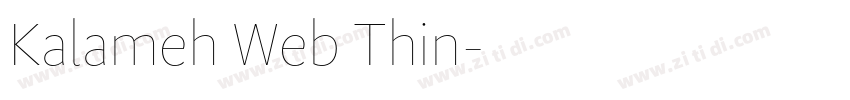 Kalameh Web Thin字体转换 Kalameh Web Thin字体转换